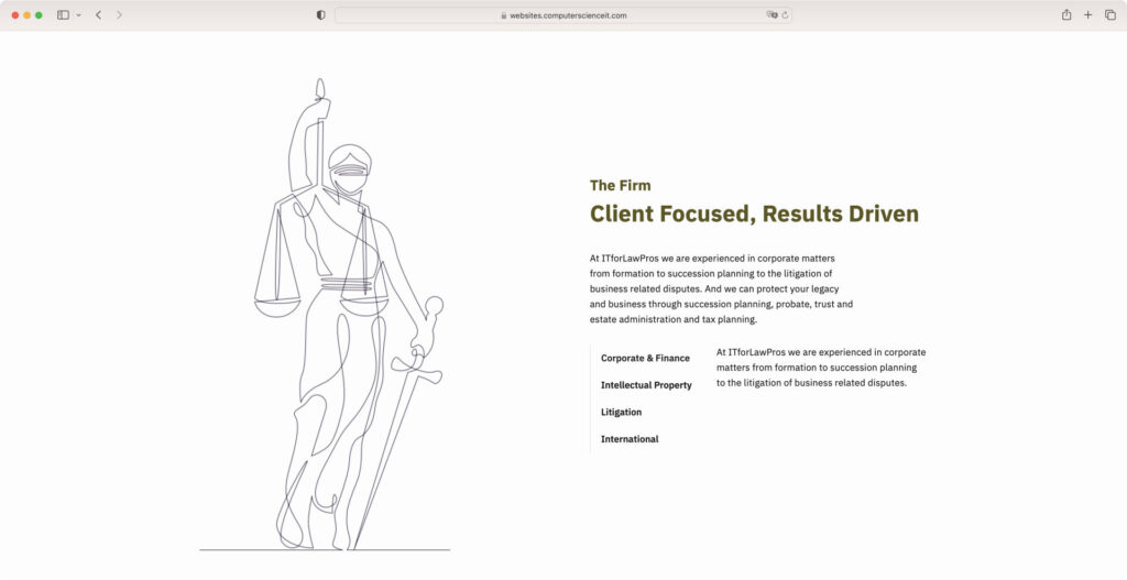 Modul The firm, 2 columns, image left
